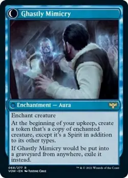 Mirrorhall Mimic / Ghastly Mimicry ~ Crimson Vow [ NearMint ] [ Magic MTG ] - Image 4