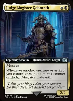 Mint/Near-Mint, English - 1 x MTG Judge Magister Gabranth - Extended Art Final F - Image 2