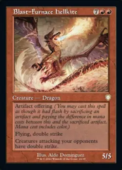 1x Blast-Furnace Hellkite NM-Mint, English Commander: The Brothers' War MTG Magi - Image 2