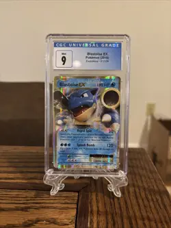 CGC  9 MINT Pokemon XY Evolutions Blastoise EX 21/108 Ultra Rare Card 2016 - Image 1