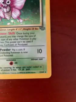 Pokemon Venomoth Foil SINGLE USED EXCELLENT CONDITION SEE PHOTOS - Image 6