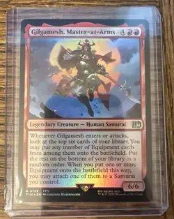 FOIL GILGAMESH, MASTER-AT-ARMS - MTG - NM Final Fantasy Rare - Pack Fresh - Image 3