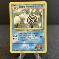 Misty's Poliwrath 31/132 Gym Heroes Vintage Pokemon TCG Card NM/LP - Image 1