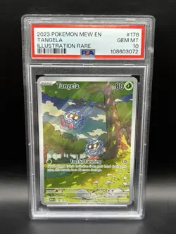 PSA 10 GEM MINT Tangela 178/165 Illustration Rare Scarlet & Violet 151 Pokemon - Image 1