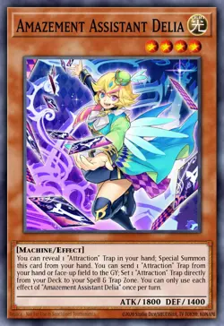 Amazement Assistant Delia - DAMA-EN020 Super Rare | Yu-Gi-Oh! Card - Image 1
