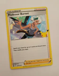 Pokemon Professor Burnett SWSH167 Black Star Promo TCG 2021 English Sword Shield - Image 1