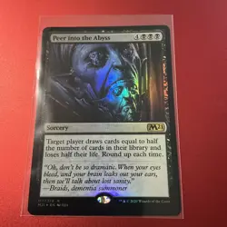 Peer into the Abyss (Foil, #117, NM) Core Set 2021 (M21), MTG - Image 1