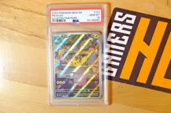 2023 Pokemon Mew EN-151 Illustration Rare #173 Pikachu PSA 10 GEM MINT - Image 1
