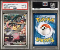 2023 Pokemon Mew EN-151 Illustration Rare #173 Pikachu PSA 10 GEM MINT - Image 3