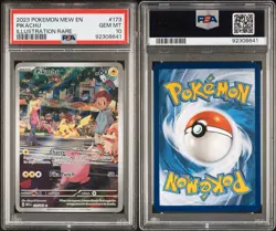 2023 Pokemon Mew EN-151 Illustration Rare #173 Pikachu PSA 10 GEM MINT - Image 6