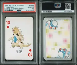 Sequential PSA 10 Tyranitar 2000 Pokémon Silver Part 2 - Playing Poker Cards - Image 10