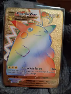 6 ea mix 2020 POKEMON CHARIZARD DX/GX/VMAX GOLD METAL CARD - Image 5