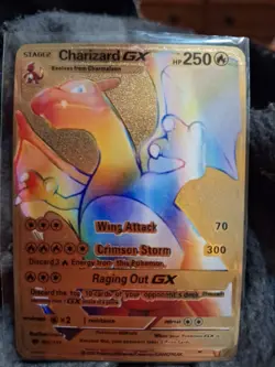 6 ea mix 2020 POKEMON CHARIZARD DX/GX/VMAX GOLD METAL CARD - Image 6