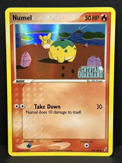 Numel 59/100 Reverse Holo Stamped Pokémon TCG 2006 EX Crystal Guardians - LP/NM - Image 3