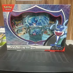 Pokemon TCG: PALAFIN ex Box w/ 4 Booster Packs (Factory Sealed) New USA SELLER - Image 1