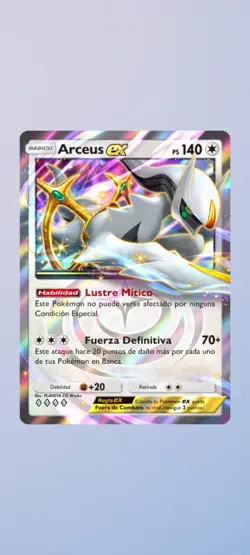 ARCEUS EX POKEMON - TCGP POCKET TRADING CARD ◊⧫ POKEMON ¡EX! SPA  (non-physical) - Image 2