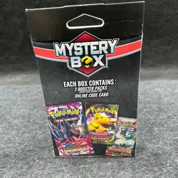 Pokemon Mystery Box 3 Booster Packs With One Online Code Card, Worn Box - Image 5