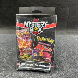 Pokemon Mystery Box 3 Booster Packs With One Online Code Card, Worn Box - Image 9