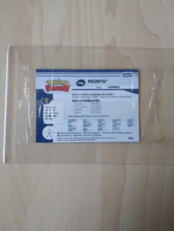 Pokemon Stadium Danone Meowth #52 4/8 Foil Gold Still Sealed L@@K - Image 6