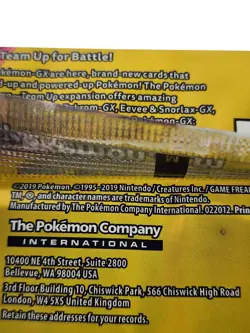 Pokemon Sun & Moon Team Up Sealed Booster Pack - Unweighed & Untampered - Image 8