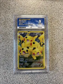 Pokemon Pikachu RC29/RC32 Generations Full Art Ace 9 Graded 2016 - Image 1