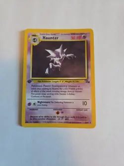 Pokémon TCG Haunter 1st Edition Holo Card Fossil, 6/62, Holographic Rare - Image 12