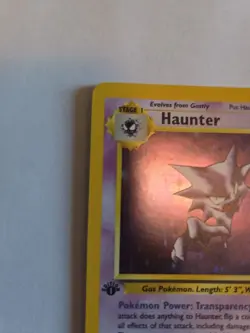 Pokémon TCG Haunter 1st Edition Holo Card Fossil, 6/62, Holographic Rare - Image 4