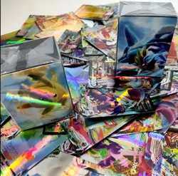 Pokemon Card Lot 100 Official TCG Cards Ultra Rare Included EX GX V MEGA + HOLOS - Image 1