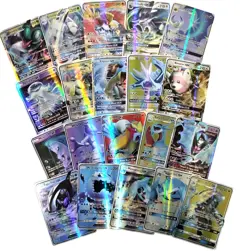 Pokemon Card Lot 100 Official TCG Cards Ultra Rare Included EX GX V MEGA + HOLOS - Image 8