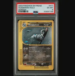 Pokemon Hundemon Holo H11/H32 Skyridge PSA 6 EX-MT Low POP #H11 German - Image 3