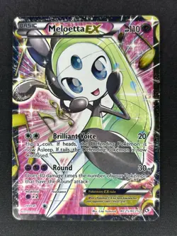 Meloetta EX RC25/RC25 - Legendary Treasures Radiant Collection Pokemon Card - LP - Image 1