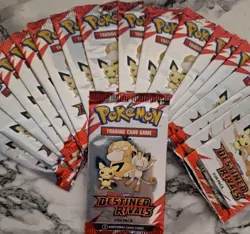 X30 Pokémon TCG Destined Rivals 'Scarlet & Violet' Fun Packs! Brand New!! - Image 1