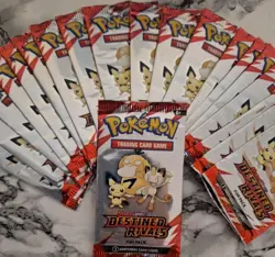 X30 Pokémon TCG Destined Rivals 'Scarlet & Violet' Fun Packs! Brand New!! - Image 2