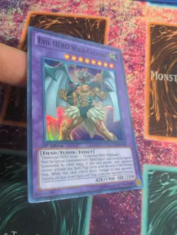 Yu-Gi-Oh! Evil HERO Wild Cyclone LCGX-EN070 1st Edition Super Rare NM - Image 6