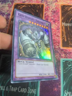 Yu-Gi-Oh! Gem-Knight Zirconia HA07-EN018 1st Edition Super Rare NM - Image 2