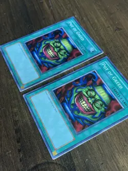 x2 Pot of Greed SD3&4-EN018&19 Structure Deck: Fury from the Deep 1st Edition LP - Image 7