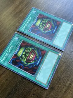 x2 Pot of Greed SD3&4-EN018&19 Structure Deck: Fury from the Deep 1st Edition LP - Image 8