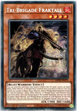 DM Tri-Brigade Fraktall - MP21-EN171  Prismatic Secret Rare 1st Edition  Yugioh - Image 1