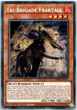 DM Tri-Brigade Fraktall - MP21-EN171  Prismatic Secret Rare 1st Edition  Yugioh - Image 2