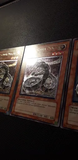 Yu-Gi-Oh! 3x Proto-Cyber Dragon, SOI-EN010, Ultimate Rare, 1st/2nd A., EX/GD/GD - Image 4