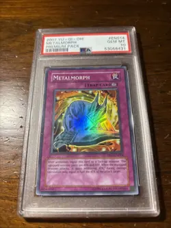 Yu-Gi-Oh! Metalmorph PSA 10 Gem Mint Premium Pack PP01-EN014 - Image 3