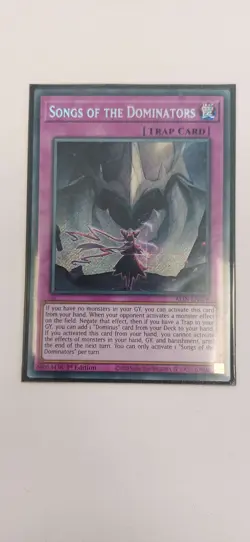 ALIN-EN078 Songs of the Dominators Secret Rare YuGiOh - Image 2