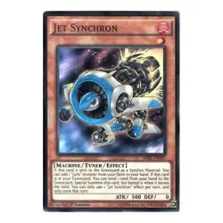 SDSE-EN001 Jet Synchron Super Rare 1st Edition NM Yugioh Card - Image 1