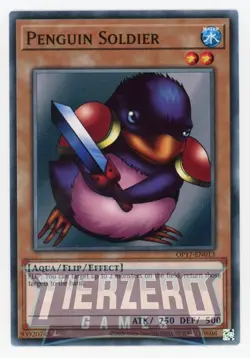 Yugioh Penguin Soldier OP17-EN013 Common Unlimited Edition Near Mint / LP - Image 1