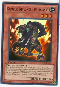 1x (LP) Karakuri Ninja mdl 339 "Sazank" - STBL-EN022 - Super Rare - 1st Edition - Image 1