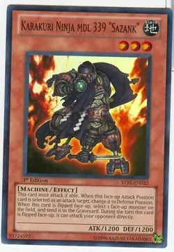 1x (LP) Karakuri Ninja mdl 339 "Sazank" - STBL-EN022 - Super Rare - 1st Edition - Image 2