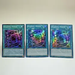 3x LOT Yugioh Shaddoll Fusion SDSH-EN049 DUEA-EN059 Super Rare 1st Ed - VLP-NM - Image 1