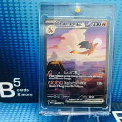 PokÃ©mon TCG Charizard EX Scarlet & Violet 151 Card 199/165 SIR Ultra Rare - Image 1