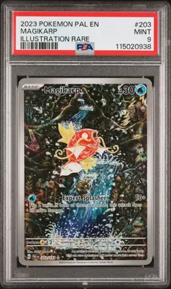 PSA 9 MAGIKARP Paldea Evolved SIR Illustration Rare Pokemon Card #203 MINT LOOK! - Image 1