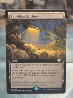 R 0040 Eumidian Hatchery COMMANDER EXTENDED ART Rare Edge of Eternities MTG Card - Image 1